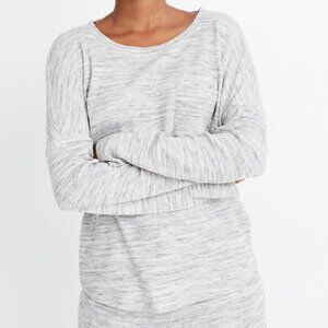 Madewell Gray Waffle Knit Pajama Thermal Top - XXS